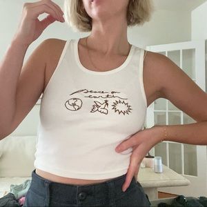 Palo Santos Studio Cream Tank - XS